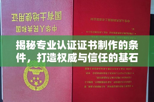 龙安揭秘专业认证证书制作的条件，打造权威与信任的基石